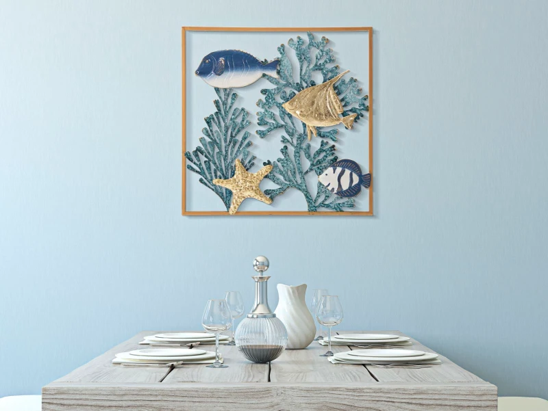 Mauro Ferretti Panou De Perete Fier Peste cm 50,2X3,8X50,2