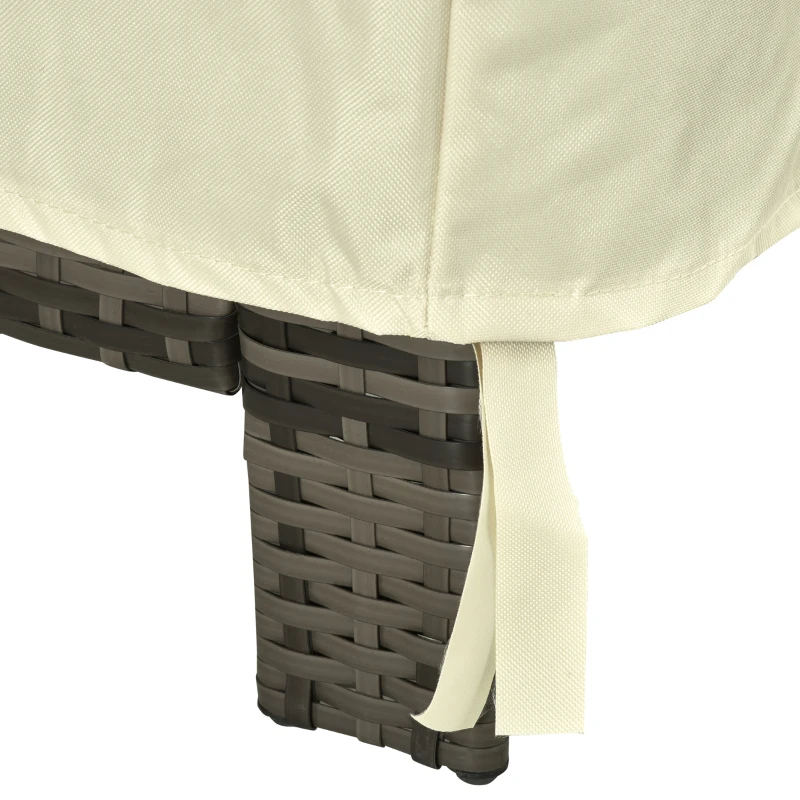 Outsunny Capa de Proteção para Cadeiras Cobertura de Móveis Cadeira Impermeável Exterior, Jardim Proteção contra Chuva e Sol 68x87x77 cm 600D Oxford Tecido