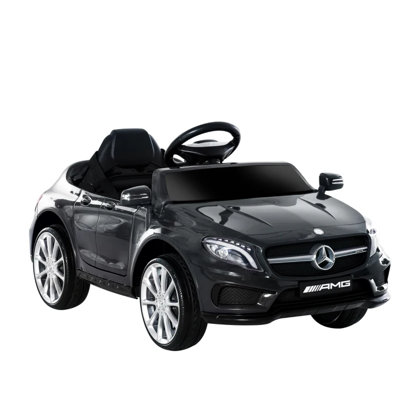 HOMCOM Voiture électrique enfants sous licence Mercedes Benz GLA AMG avec télécommande MP3 USB lumières et sons noir