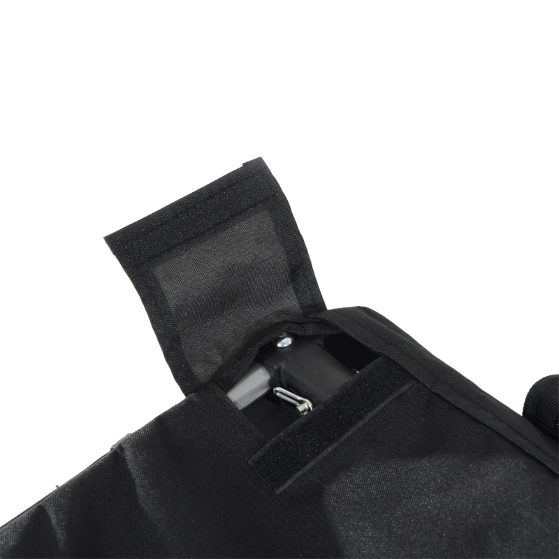 PawHut Rimorchio per Cani da Bicicletta, bianco e nero, 130x90x110cm