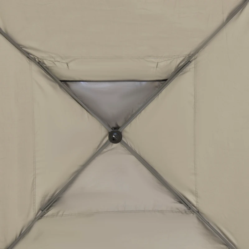 Outsunny Pavillon ca. 3x3m, wasserdicht Stabil Winterfest Pop-up Faltpavillon, UV Schutz, Faltbar Partyzelt, Gartenzelt mit Tasche, Gartenpavillon für Camping Garten, Schwarz