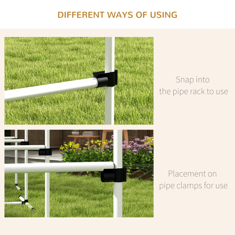 PawHut 4 Pieces Dog Agility Training Equipment, Adjustable Height Jumps Hurdle with Carrying Bag for Outdoor, White