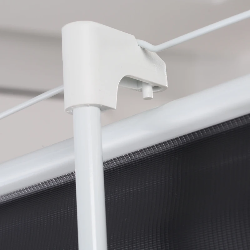 HOMCOM Tela de Projeção Dobrável 84 Polegadas Formato 4:3 com Altura Ajustável para Cinema em Casa Apresentações 180x203 cm Branco