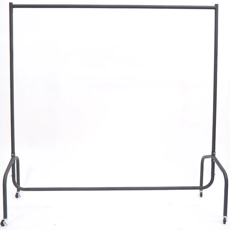 HOMCOM Charriot com Rodas 150x60x170 cm Organizador de Roupas com Rodas para Dormitório Entrada Corredor Preto