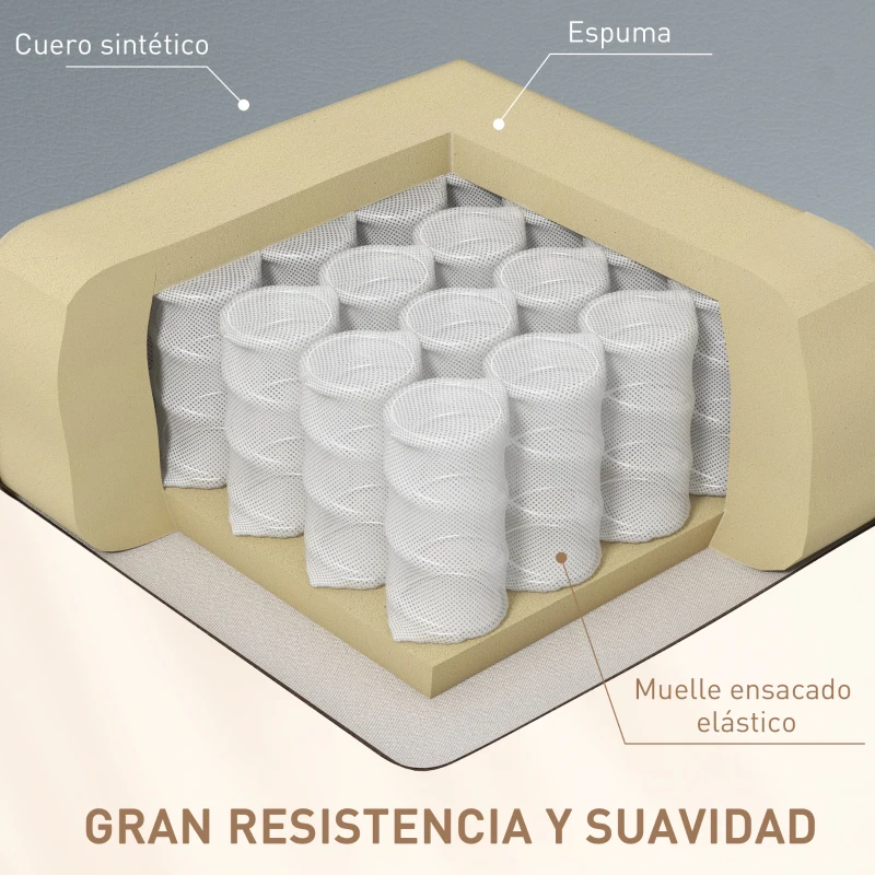 HOMCOM Sillón de Masaje Reclinable con 8 Puntos de Masaje Función de Calefacción Giratorio Mando a Distancia 85x94x104 cm Gris