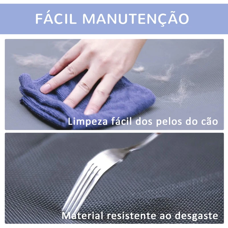 PawHut Cama para Animais de Estimação Cama Elevada para Cães Gatos Portátil Tecido Transpirável Resistente a Água 91,5x76,2x18cm Azul