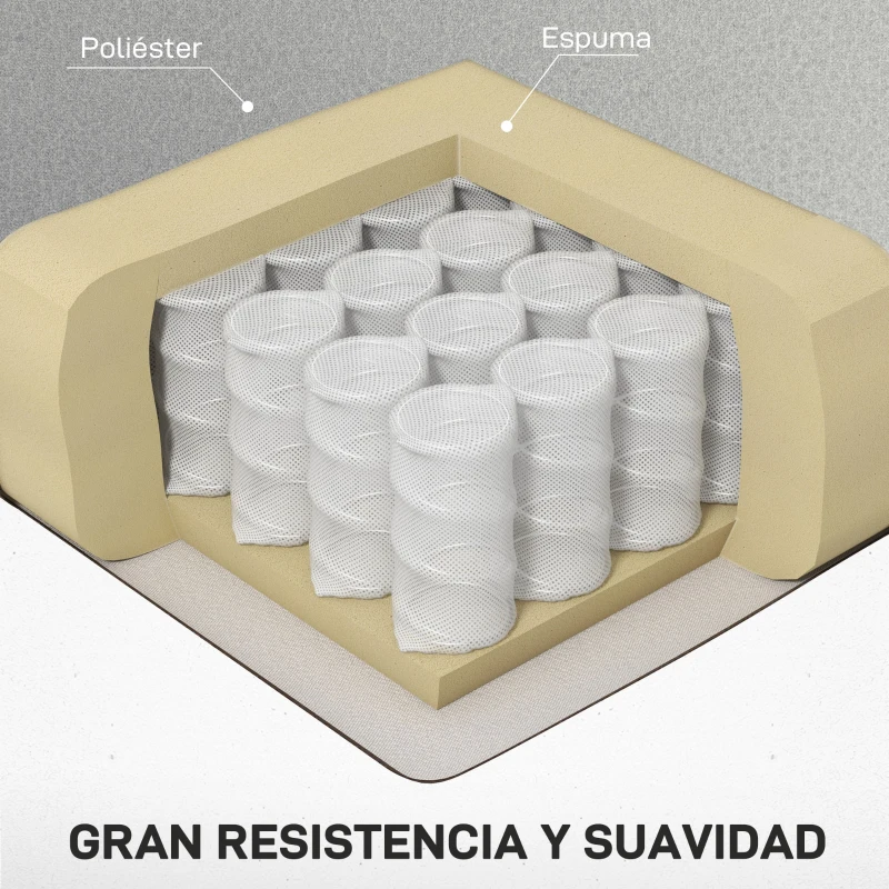 HOMCOM Sillón de Masaje con 4 Modos Vibración Reclinación 145° Mando a Distancia 77x93x105 cm Gris Claro