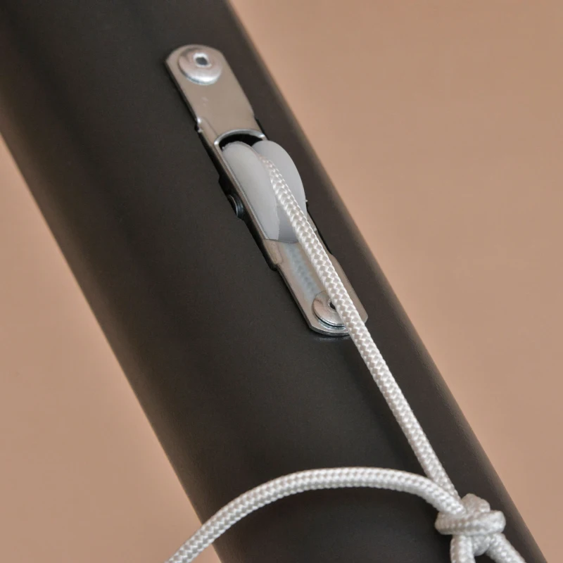 Outsunny Sonnenschirm Oval Khaki 440 x 260 cm