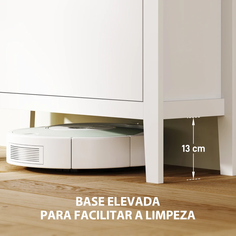 HOMCOM Sapateira Estreita com 2 Gavetas Prateleiras Ajustáveis e Puxadores em PU para 14 Pares de Sapatos 80x24x95,5 cm Branco