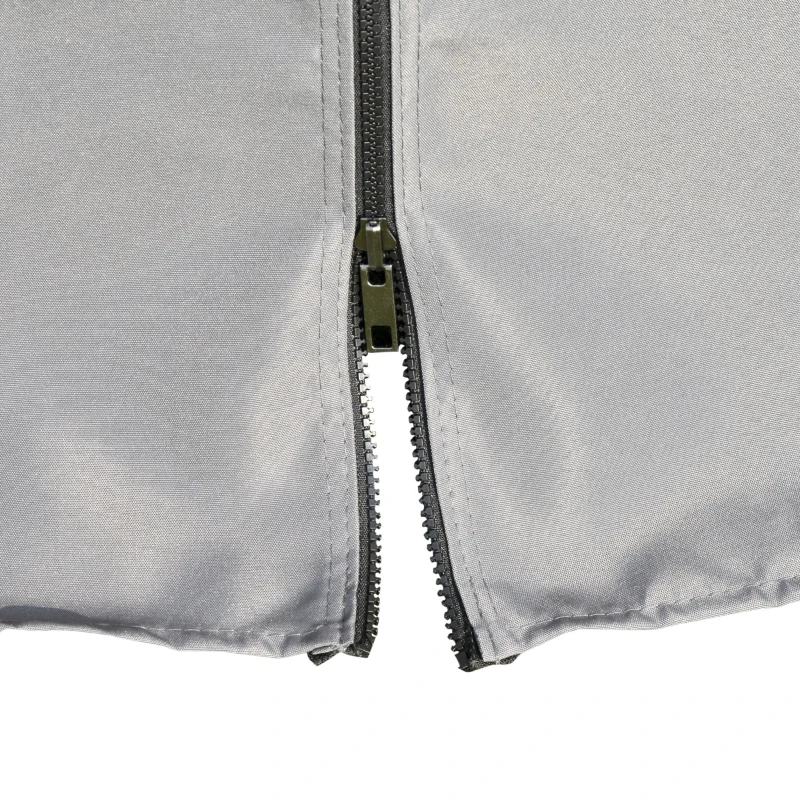 Outsunny luxe paviljoen tuinpaviljoen aluminium partytent tuintent met doorschijnend PC dak donkergrijs + zwart 300 x 300 x 265 m