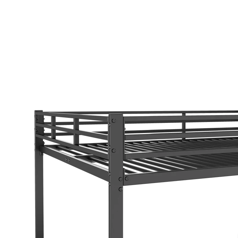 Letto a castello per bambini 6+ anni in metallo 140x200 cm, senza materasso, Nero