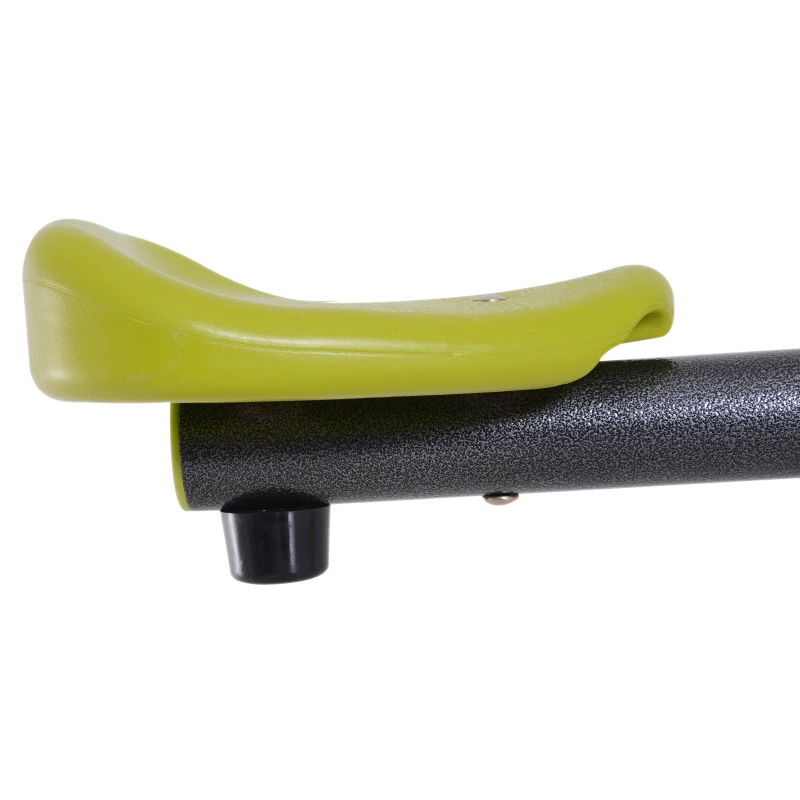HOMCOM Baloiço para crianças acima de 3 anos giratória de 360º carga 35 kg (cada assento) 180x65x53 cm Cinza e Verde