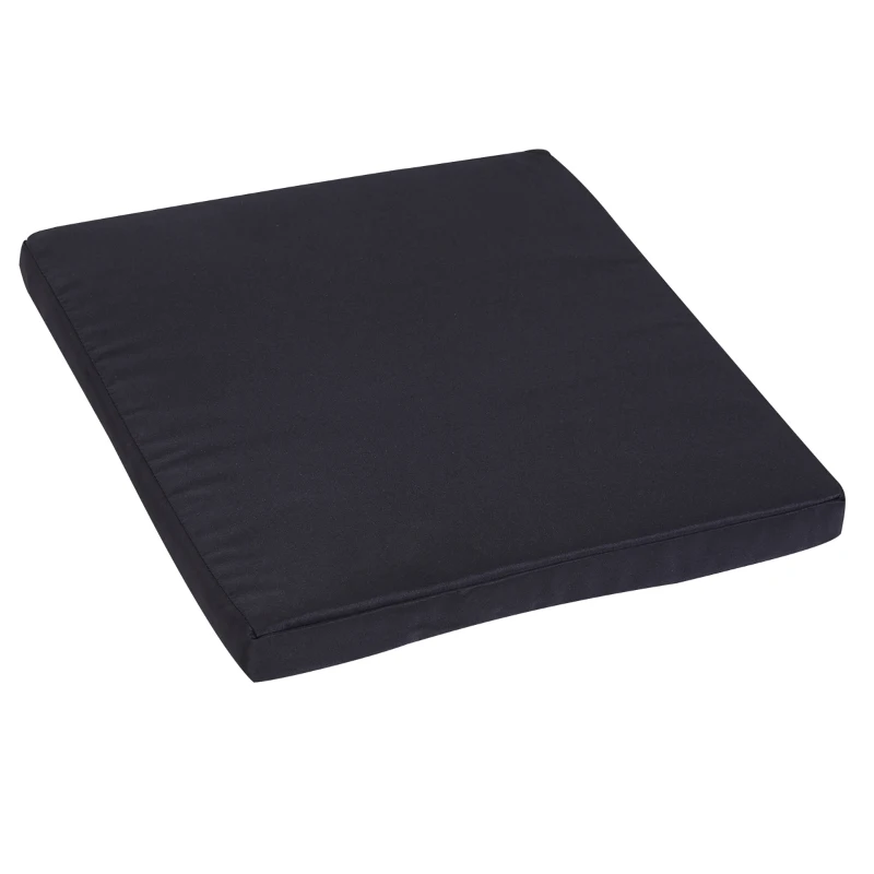 Outsunny Conjunto de Jardim de Vime 3 Peças 1 Mesa 42,5x40x39 cm 2 Poltronas 63x57x76 cm Almofada Acolchoada para Pátio Varanda Preto