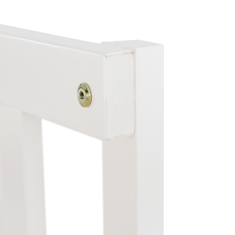 Bunk Bed with Stairs and Slide, Solid Pine Wood Frame, Children's Bed with Storage Drawers, Modern and Sturdy Design, 233L x 223W x 125H cm, White