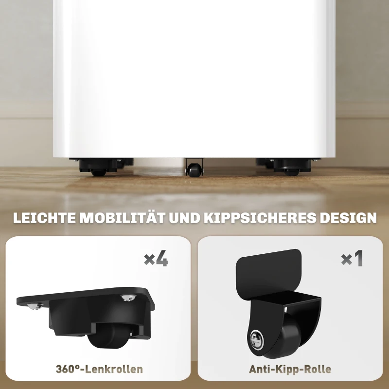 Vinsetto Metalen Archiefkast, Kantooropslag, 3 Rollende Lades, Wit