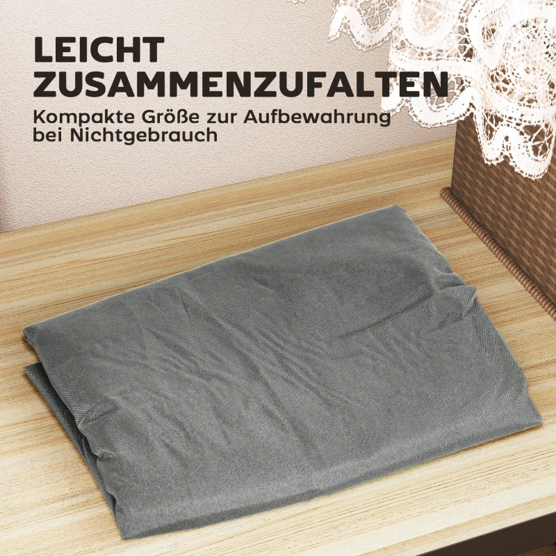 Outsunny Aufbewahrungstasche Gartenpolster, Auflagentasche, Schutzhülle mit Tragegriff, Reißverschluss, 200 x 60 x 75 cm, Hellgrau(m-7)