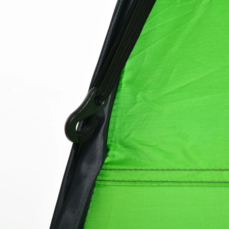 Outsunny Cort de Dus pentru Exterior cu Usa cu Fermoar, Geanta pentru Transport, 126x124x189cm, Verde