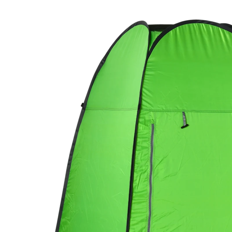 Outsunny Cort de Dus pentru Exterior cu Usa cu Fermoar, Geanta pentru Transport, 126x124x189cm, Verde