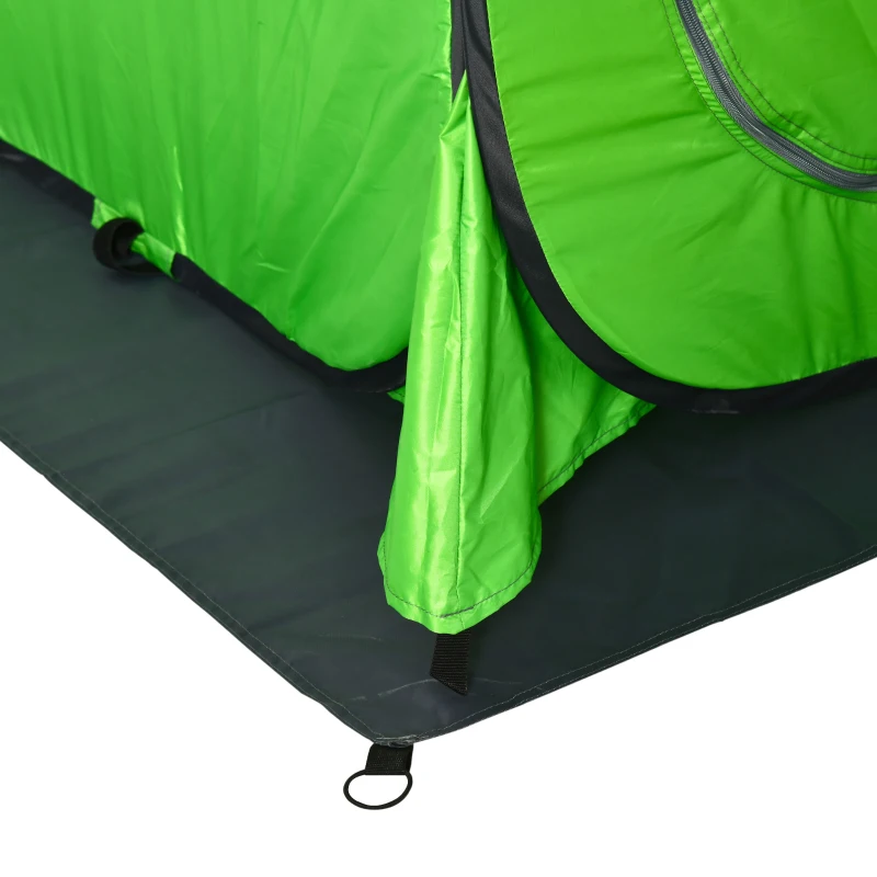Outsunny Cort de Dus pentru Exterior cu Usa cu Fermoar, Geanta pentru Transport, 126x124x189cm, Verde