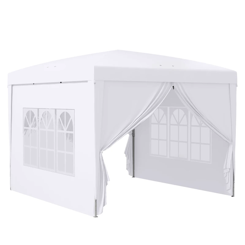 Outsunny Cort de Gradina Impermeabil 3×3 m cu Panouri Laterale