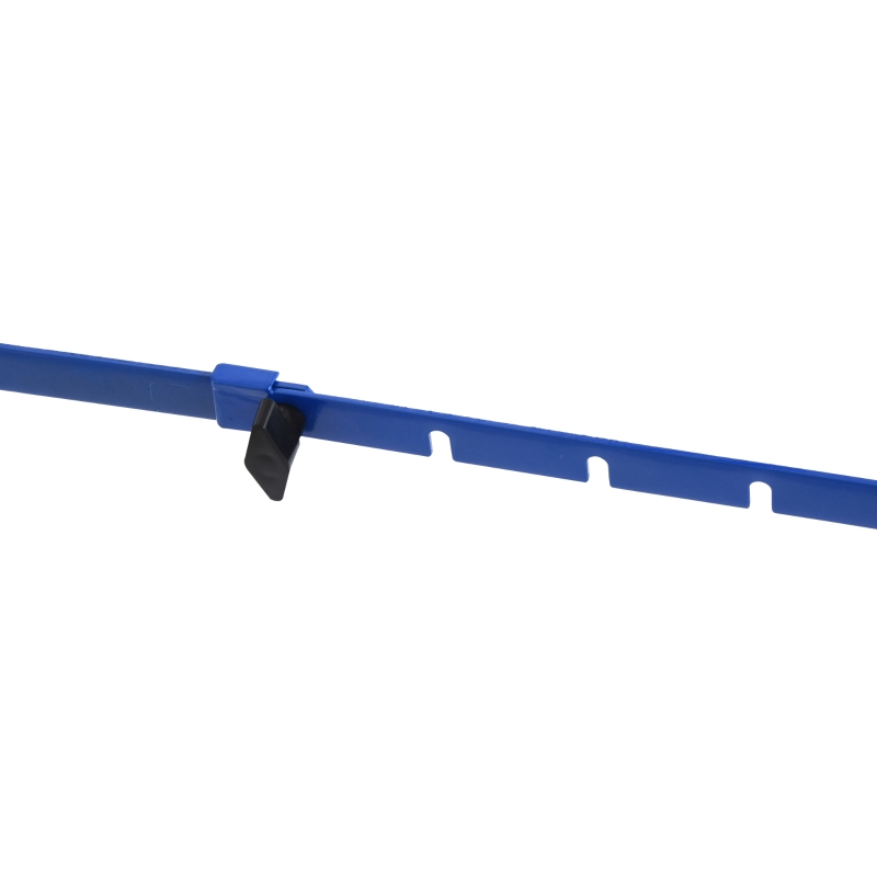 HOMCOM Rede de rebote dobrável para treinamento rebotador ajustável em 5 níveis em ângulo com tubo de aço 100x95x90 cm azul