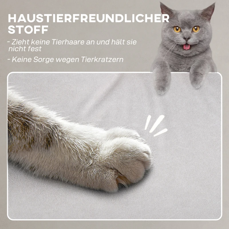 HOMCOM Relaxsessel mit leisem Motor, Polstersessel mit robusten Stoffbezug, Memory-Funktion, anpassbare Fußstütze, Cremeweiß(m-6)
