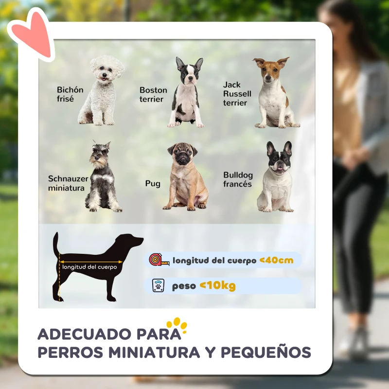 PawHut Cochecito para Perros Pequeños Plegable Cochecito para Mascotas con Vagón Desmontable 4 Puertas con Cremallera Gris