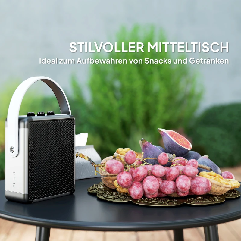 Outsunny Gartenmöbel Set Polyrattan Lounge-Set mit Ecksofa Tisch Kissen für 6 Personen Dunkelgrau(m-7)
