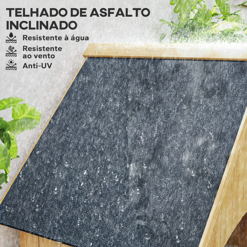 Outsunny Armário  Jardim de Madeira 77,5x54,2x179,5 cm 0,3 m² Armário para Arrumação de Ferramentas com 3 Prateleiras e 2 Portas com Fecho Madeira