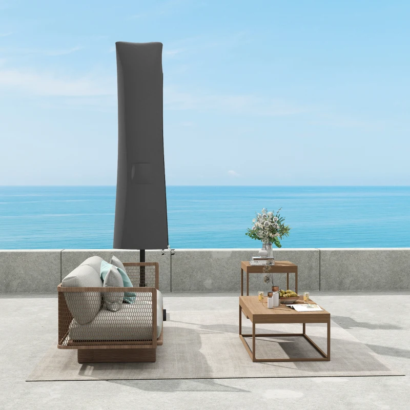 Outsunny Parasol Umbrella Cover - Grey