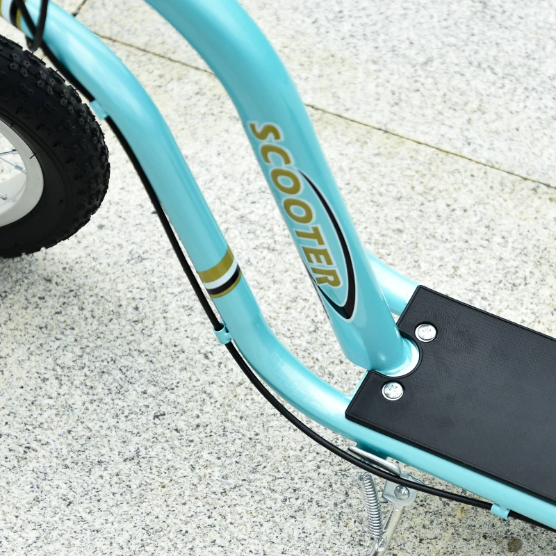 HOMCOM Trottinette pour enfants 5 à 12 ans 2 roues, patinette enfant avec hauteur réglable 120 x 58 x 85-95 cm bleu(m-8)