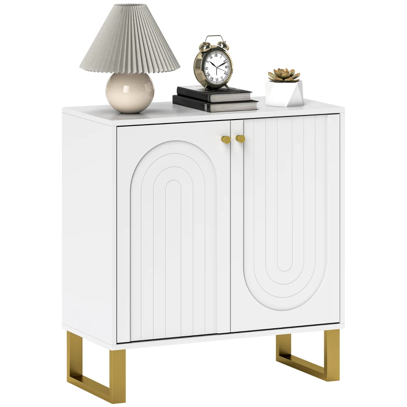 HOMCOM 2-Door Sideboard Storage Cabinet - White