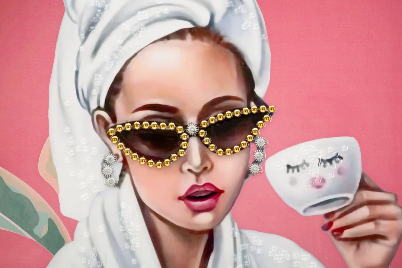 Mauro Ferretti Pictura pe Panză Spa Lux cu Cadru -H- cm 82x4x81