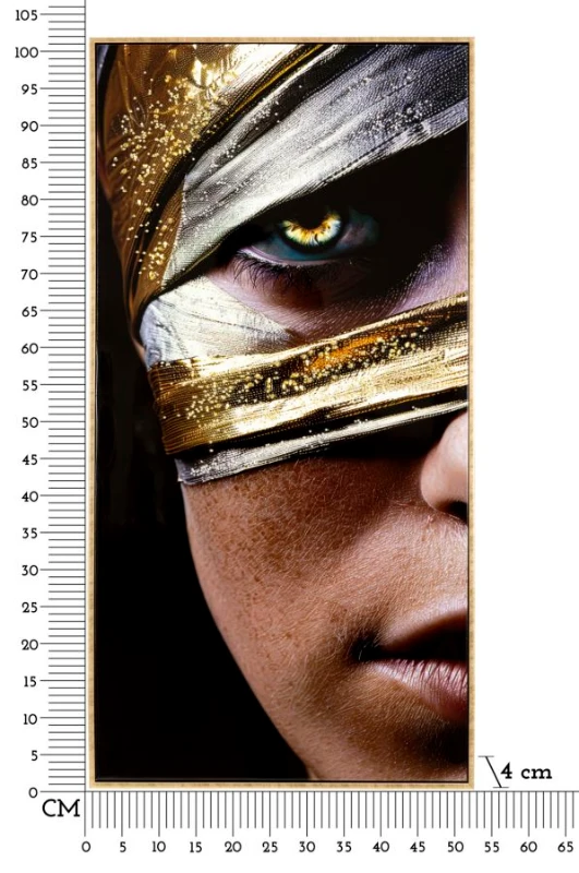 Mauro Ferretti Pânză Lacuită Nairobi cu Cadru -A- cm 52x4x101