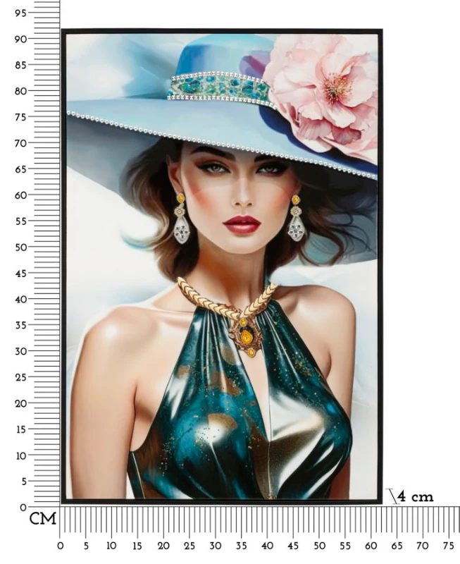 Mauro Ferretti Pictura pe Pânză Lacuită cu Cadru -A- cm 62x4x91