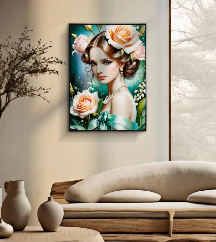 Mauro Ferretti Pânză Lacuită cu Cadru -B- cm 72x4x102 Fantasy