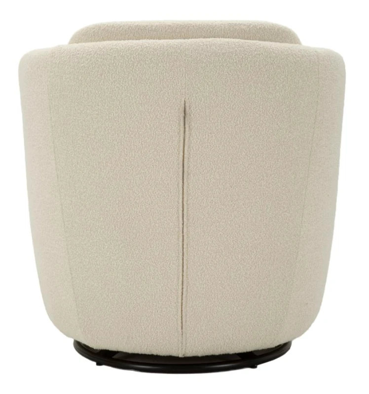 Mauro Ferretti Fotoliu Pivotant Torino Crem cm 70x72x75 (Înălțime Scaun cm 44,5)