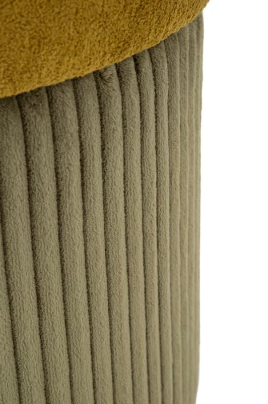 Mauro Ferretti Puff cu Depozitare Verde Set 2 Buc cm Ø 42x44-35x36