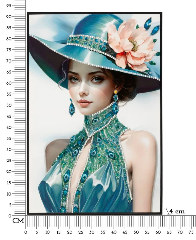 Mauro Ferretti Pictura pe Pânză Lacuită cu Cadru -B- cm 62x4x91