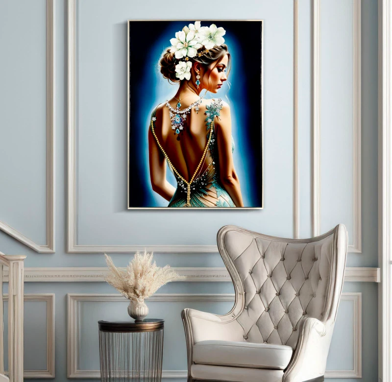 Mauro Ferretti Isabel Pânză Lacuită cu Cadru -H- cm 72x4x101