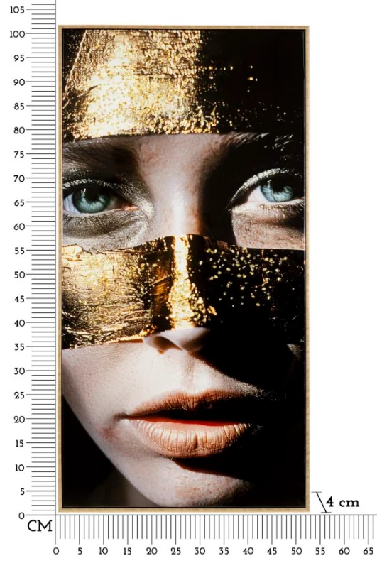 Mauro Ferretti Pânză Lacuită Nairobi cu Cadru -B- cm 52x4x101