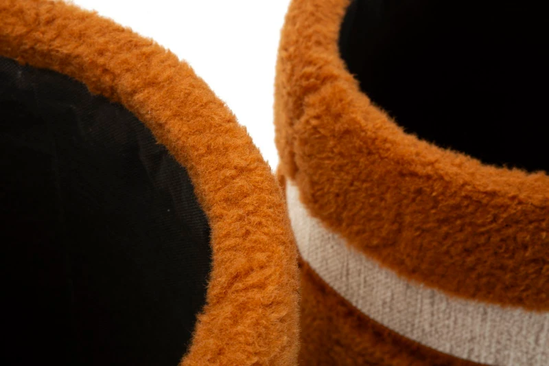 Mauro Ferretti Puff cu Depozitare Saint-Moritz Maro Set 2 Buc cm Ø 40x47-32x37