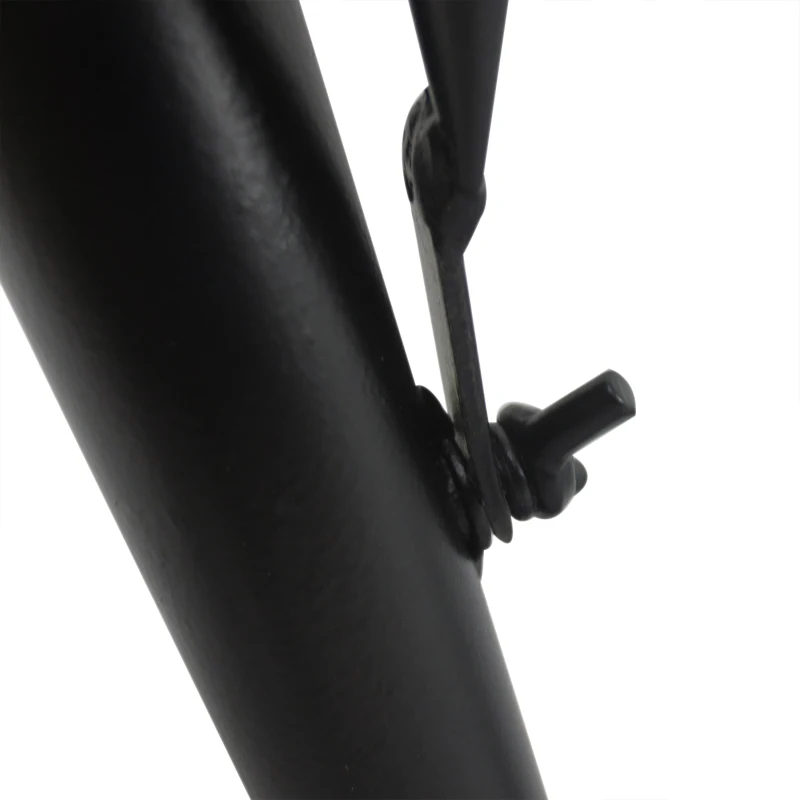 Outsunny Mesa Suspensa para Varanda com Braço Regulável e Altura Ajustável em 3 Posições Estrutura de Metal 60x56,5x45 cm Preto