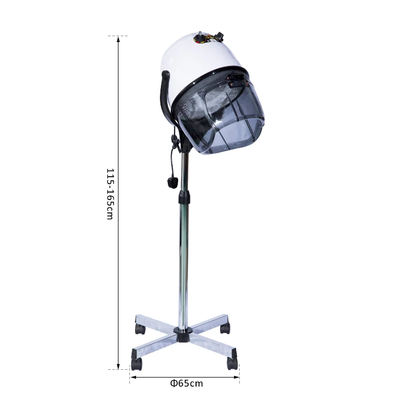Secador de Cabelo de Coluna de Cabeleireiro com pé e viseira 1180 W potência