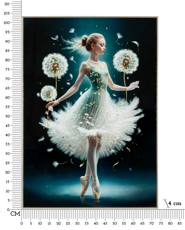 Mauro Ferretti Pictura pe Panză Dans Lacuită cu Cadru -A- cm 72x4x101