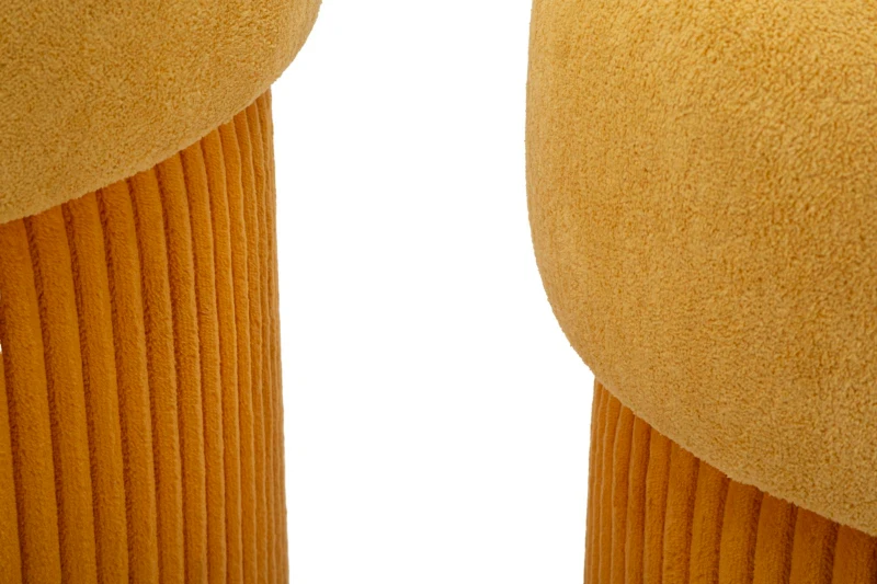 Mauro Ferretti Puff cu Depozitare Set 2 Buc cm Ø 42x44-35x36