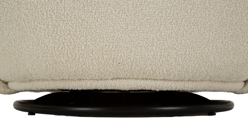 Mauro Ferretti Fotoliu Pivotant Torino Crem cm 70x72x75 (Înălțime Scaun cm 44,5)