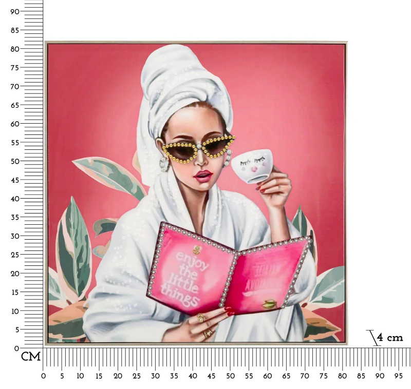 Mauro Ferretti Pictura pe Panză Spa Lux cu Cadru -H- cm 82x4x81