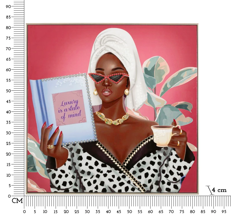 Mauro Ferretti Pictura pe Panză Spa Lux cu Cadru -B- cm 82x4x81