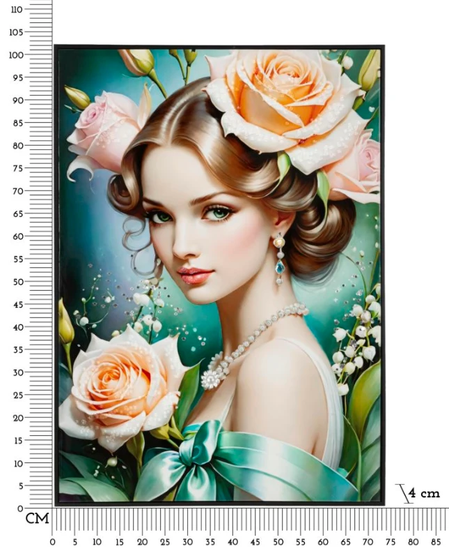 Mauro Ferretti Pânză Lacuită cu Cadru -B- cm 72x4x102 Fantasy